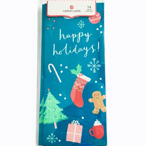 Carlton Cards Other - 🆕 Box of 14 Holiday Christmas Cards. Tall. NIB